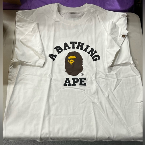 A Bathing Ape Other - A Bathing Ape Bape Men's White T-Shirt Sz XL